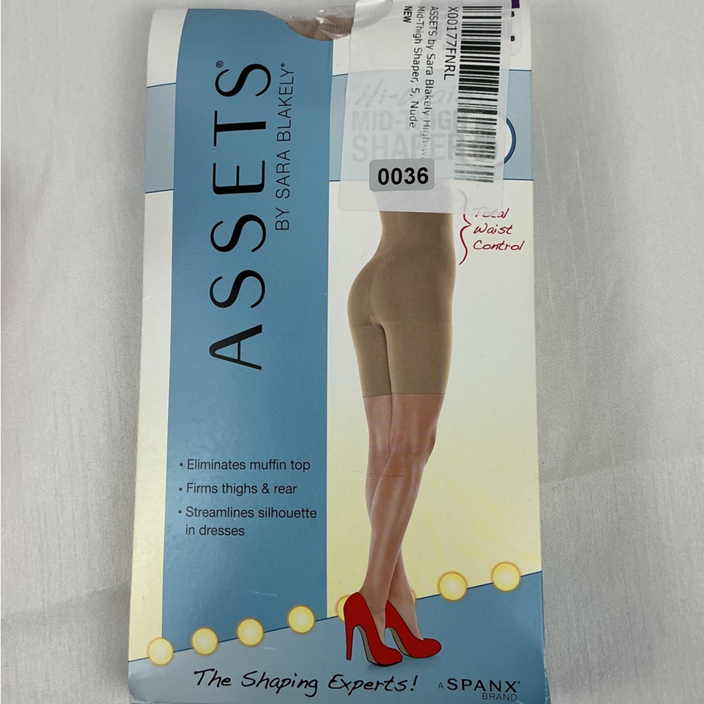 Spanx Assets Hi Waist Mid Thigh Shaper Size 5 Plus Size New